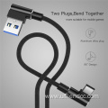 Durable Braided 90Degree Right Angle USB Charging Cable